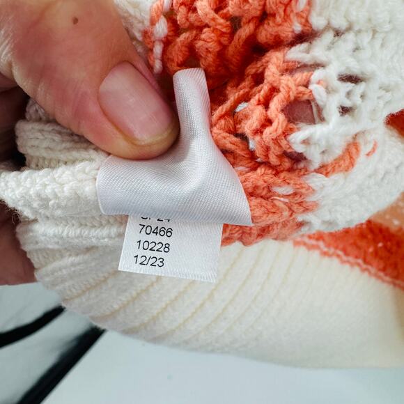 LOFT Pastel Pointelle Knit Oversized Sweater Cotton Blend Cozy Spring Vibe Sz XL - Picture 6 of 9